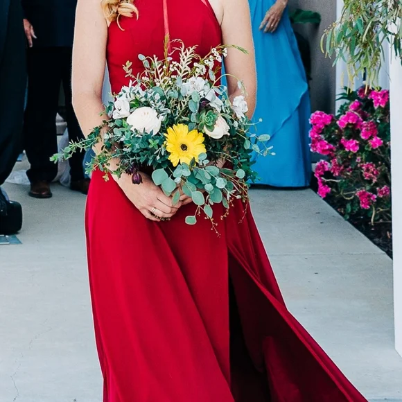 Azazie | Dresses | Burgundy Dress | Poshmark